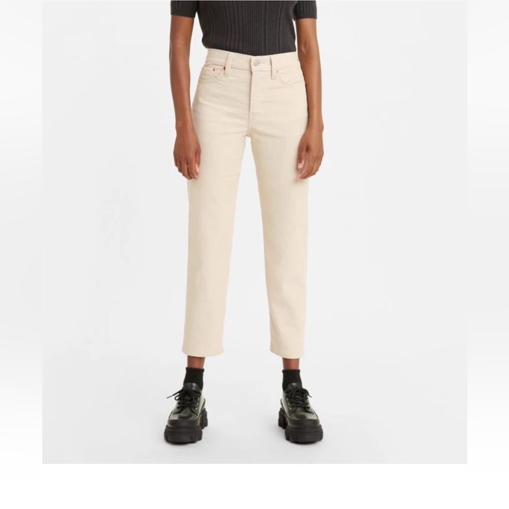 Levi's Ecru Wedgie Jeans - Picture 2 of 5